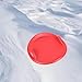 kowaku Round Snow Sled Luge Heavy Duty Sand Sliding Sled Winter Toy Sleigh Sledge Downhill for Holiday Family Kids Boys Girls Adults, Red S