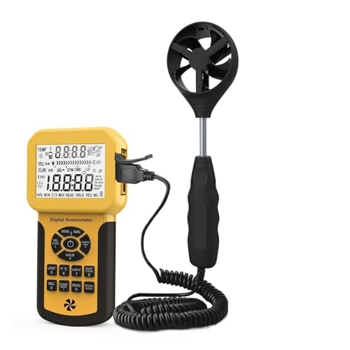 Anémomètre numérique portable pour tester l air de la maison et la température