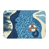 Woshuwo Tapete antideslizante para puerta de piscina, para entrada interior...