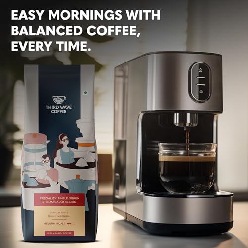 Image of THIRD WAVE COFFEE | Speciality Single Origin Chikmagalur Region | 100% Arabica | Medium Roast | Electrical Dripper | Medium Grind | 250 grams | Pouch