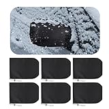 2PCS Car Waterproof Side Mirror Covers, Winter Rearview Protector with Drawstrings, Car Rear View Mirror Protection Cover, Universal Fit for Car SUV Trucks, Automotive Exterior Accessories