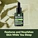 Botanics Overnight Face Oil for Men - Hydrating Nighttime Face & Beard Oil for Dry Skin - Lightweight, Non Greasy & Powered by Rosehip Oils - Vegan & Cruelty Free Men's Skincare (0.84 Fl Oz)