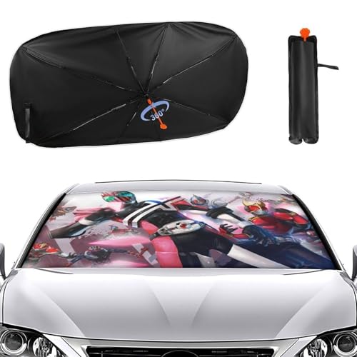 �ԗp�T���V�F�[�h ���ʃ��C�_�[ �J�[�T���V�F�[�h �P�^ �ԗp�p���\�� �t�����g�T���V�F�[�h ������� �܂��ݎ� �J�[�p�i �Ռ� �ՔM �ȒP���t�� �ėp Uv�J�b�g �l�G�Ή� 73��133cm