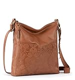 The Sak Women's The Mini Sanibel Crossbody Cross Body, Tobacco Floral Emboss