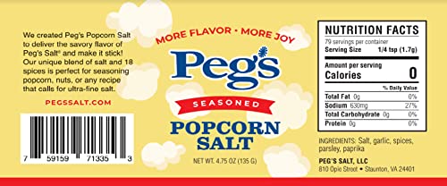 Peg's Popcorn Salt - It Sticks! #TOP2