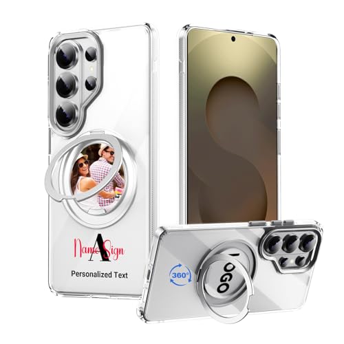 Coque Galaxy S26 Ultra personnalisée avec anneau magnétique rotatif et protection militaire