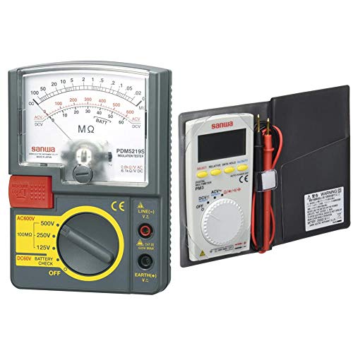 SANWA �A�i���O�≏��R�v 500V/250V/125V PDM5219S & Sanwa �f�W�^���}���`���[�^�[ PM-3�y�Z�b�g�����z