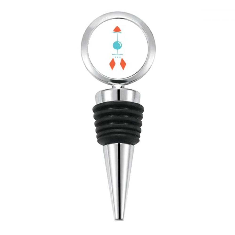 no/no Universe Alien Monster Rocket Bottle Stopper Stainless Steel Rubber Reusable