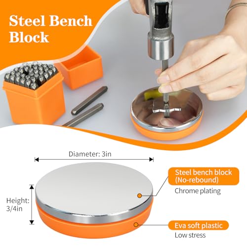 image for DkOvn Metal Stamping Kit, Jewelry Making Stamping Tools with 37pcs 3mm