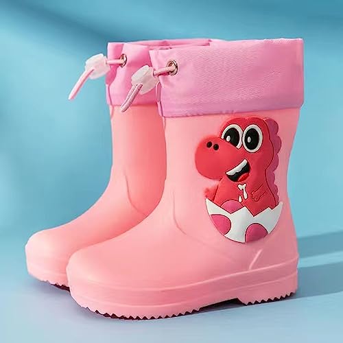Kids Rain Boots Outdoor Waterproof & Insulated Winter Boots for Girls & Boys Toddler Kids Waterproof Boots3