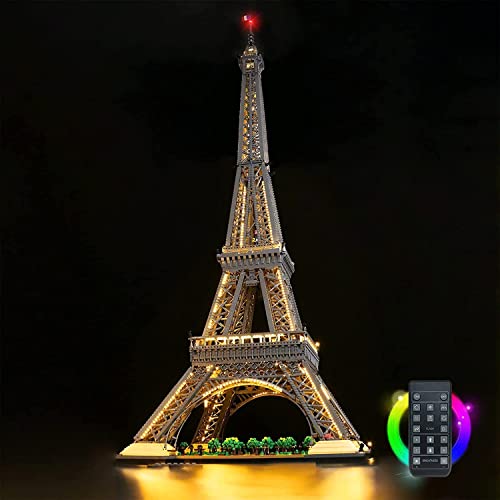 Remote Control Decoration Lighting Set Compatible with Lego 10307 The Eiffel Tower Building Set