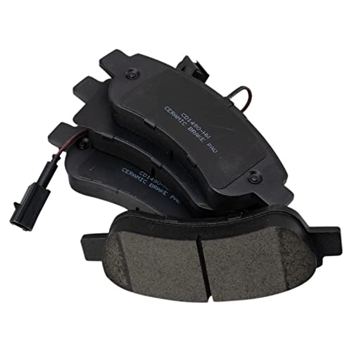 Image of TRQ Rear Brake Pad and Rotor Set Ceramic Solid Rotors Compatible with 2014-2021 Ram ProMaster 1500 2500 3500