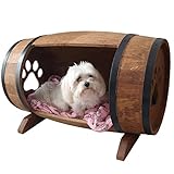 Résistance et durabilité : contrairement aux tissus bon marché qui peuvent s'effilocher avec le temps, ce lit pour chien est fabriqué pour durer. La construction robuste garantit la durabilité et offre à votre petit chien un refuge fiable et durable. Les planches en bois d'aulne de haute qualité sont robustes et résistantes et offrent à votre chien un lieu de repos fiable et confortable pendant des années.