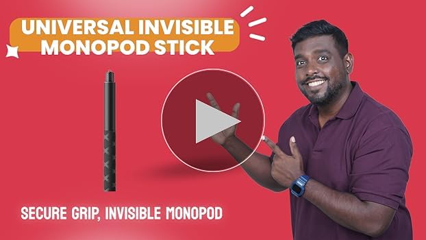 Image of Careflection Universal Invisible Monopod Selfie Stick 120 Cms for Insta360 One X3 X4, ACE PRO One R, Hero 9 /8 /7 /6, SJCAM, YI & Other Action Cameras