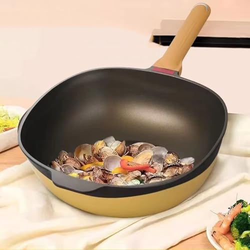 Wok antiadherente de aluminio 32 cm con tapa miniatura 3