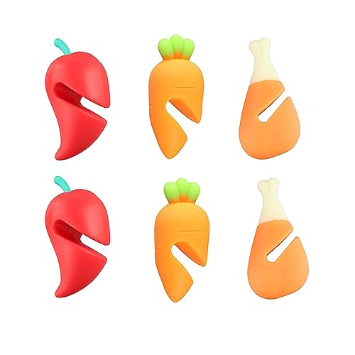 Vctitil 6Pcs Spill-proof Lid Lifter,Silicone Lid Spill Stopper Anti Overflow Pot,Cute Heat-resistant Kitchen Gadgets for Soup Pot(Multicolored)