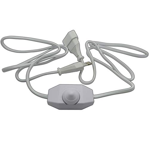 LED Dimmer Mit 2m Kabel - Stufenlos Dimmbar Für Lampen Bis 60W