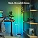 Nanoleaf Matter Smart Floor Lamp, LED Standing Lamps Work with Alexa, Music Sync Corner Lamp,16 Million Colors, 1700lm RGBTW Floor Lamp with Voice Control for Living Room, Ambient Lighting, Black