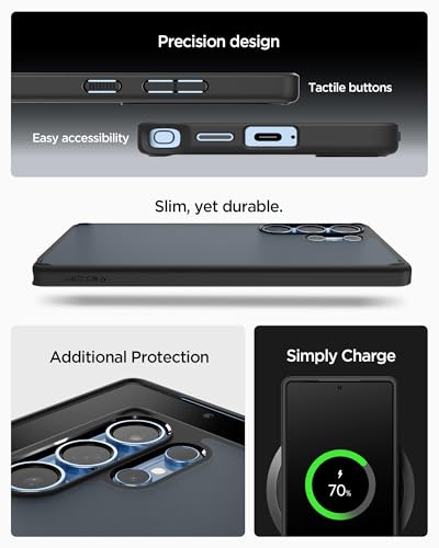 Spigen for Galaxy S25 Ultra Case, Ultra Hybrid [No Magnet Ring] [Anti-Yellowing] - Frost Black - image 7