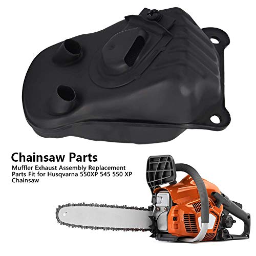 AUNMAS Kettensäge Schalldämpfer Auspuff, Metallschalldämpfer Auspuffanlage Ersatzteile für 550XP 545 550 XP Kettensäge