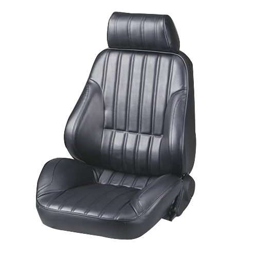 Scat Seat, Rally 1000 Series, Driver Side, Sliders, Reclining, Side Bolsters, Vinyl, Black, Each
