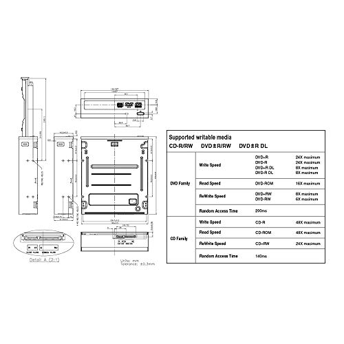 image for Optiarc AD-5290S-PLUS SATA Internal DVD Optical Drives Burner with 8.7