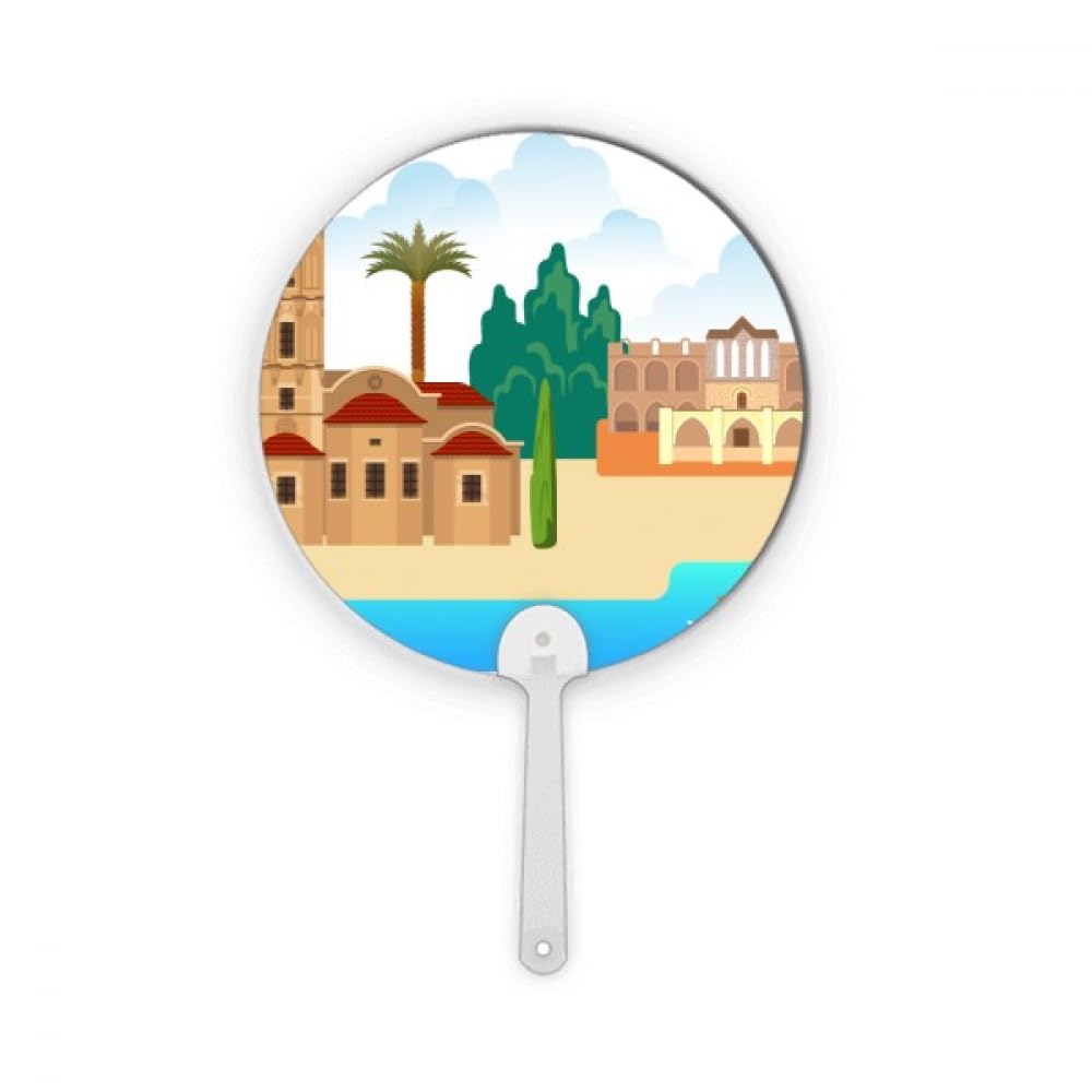 Chypre à emporter avec cet éventail rond portable pour l'été