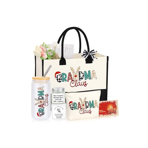 Grandma Christmas Gifts, Christmas Ideas Gifts for Grandma, Great Grandma Gifts for Christmas, Grandma Christmas Unique Gift Present Basket Set of 5