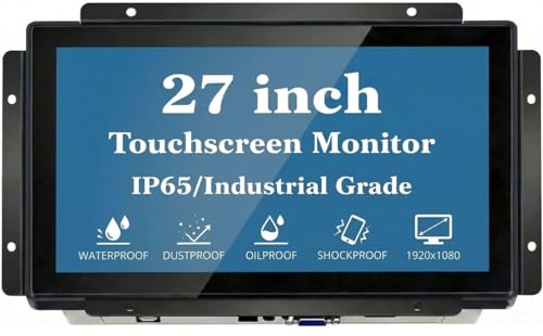 Image of 27 Inch 10 Points Open Frame PCAP Touchscreen Monitor for Interactive Training Stations Retail Self-Service Kiosk Vending Digital Signage