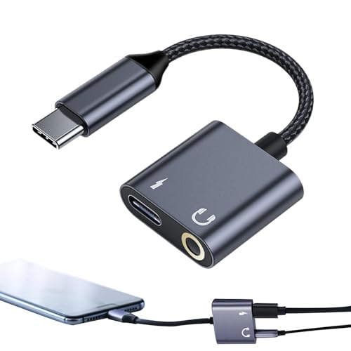 USB C - 3.5 mm A_v^[ - I[fBI hOAwbhtH WbN A_v^[ P[u |}[dAgѓdbA^ubgp USB Type C I[fBI R[h TEhAd͋t 2-in-1 wbhtH A_v^[