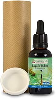 Lugols 12% Iodine Solution, High Strength, True 12% Liquid Formulation, Bulb Pipette for Easy & Accurate Dispensing, Formulated & Made in Wales (30ml)