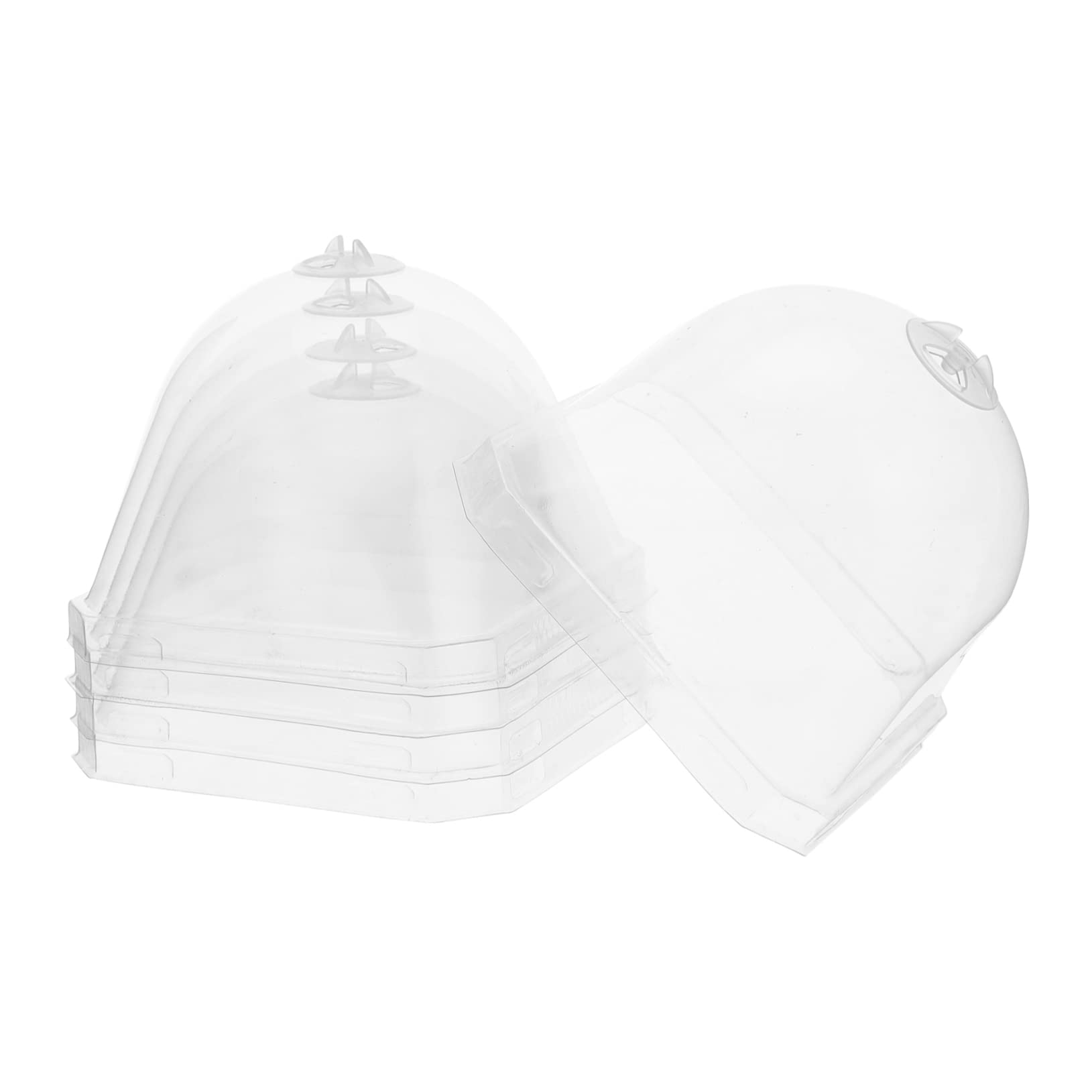 Cabilock Flower Pot Cover Round Planter Outdoor Planters Clear Container Plant Bell Cloche Mini Greenhouse Humidity Domes for Plants Plastic Plant Cover Protective Cover