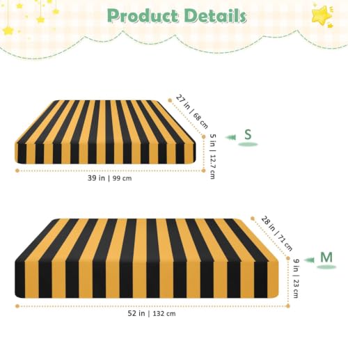 Housse de matelas lit bébé imperméable alèse 132x71 cm fluo - 4