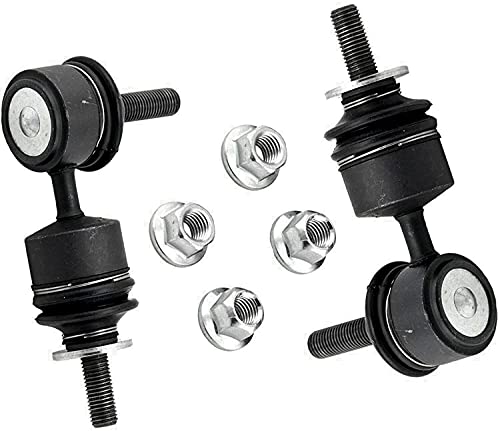 Image of Detroit Axle - Rear 4pc Shock Absorbers Kit for 2004-2009 Mazda 3, 2006-2015 5, 2 Shock Absorbers 2 Stabilizer Sway Bar End Links 2006 2007 2008 2009 Replacement