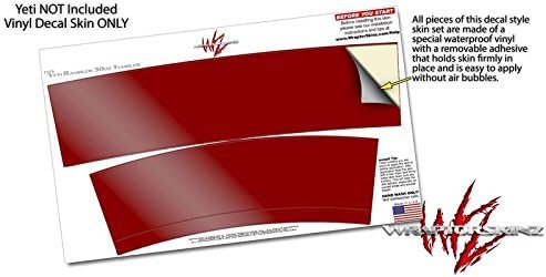 Miniatura 3 de Skin Decal Wrap for Yeti Tumbler Rambler 30 oz Solids Collection Red Dark (Tumbler NOT Included)