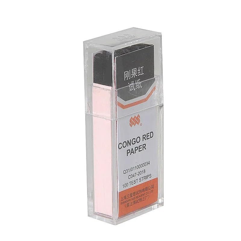 Bandelettes de test de papier indicateur rouge Congo pour solutions acides - 6