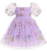 ODASDO Toddler Girls Bowknot Spaghetti Straps Tutu Tulle Birthday Party Dresses