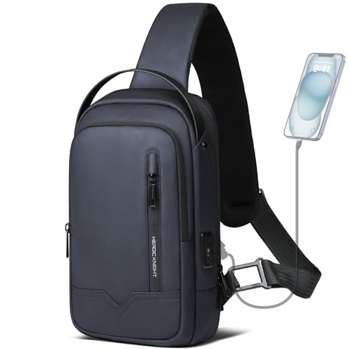Sling Shoulder Bag for Men Women with USB Charging Port for 11,3 Inch iPad by hk - Used condition - US$31.00