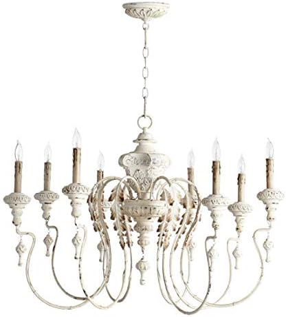 Eight Light Persian White Up Chandelier