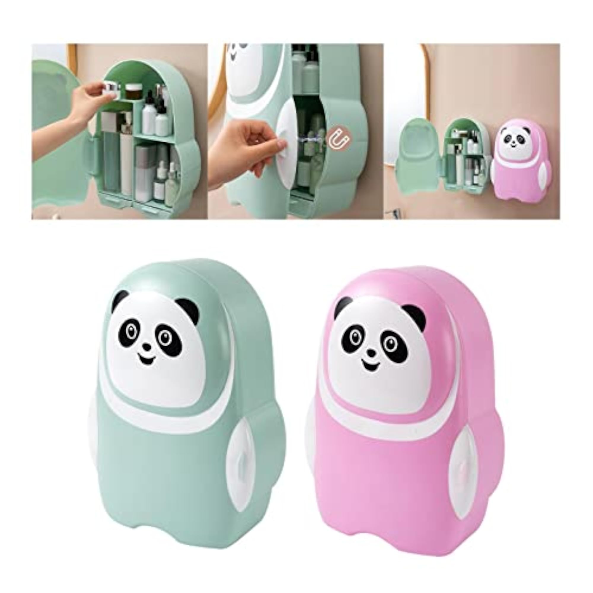 Wall Mounted Cosmetic Storage Box, Waterproof Makeup Organizer