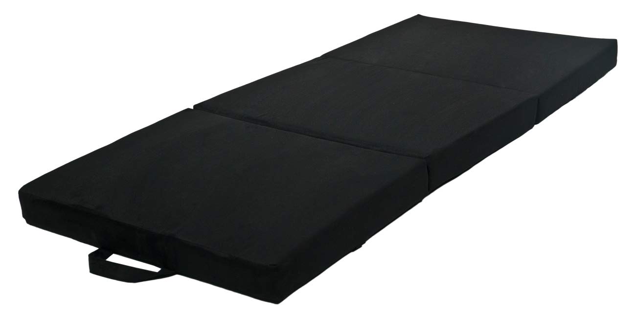 Velinda Folding mattress, extra bed, foam 120x200x10cm (colour: black)