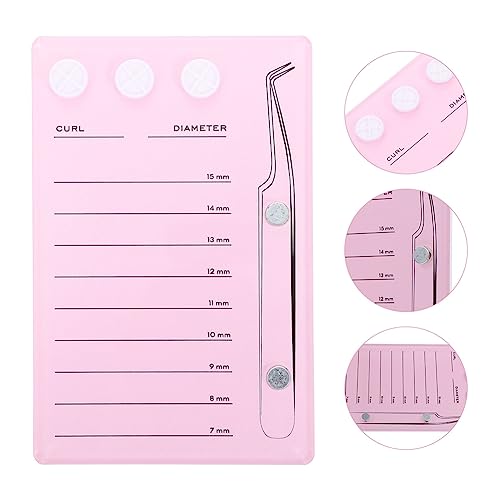 Bandeja de extensão de cílios de acrílico, bandeja de enxerto de cílios postiços com linhas de escal