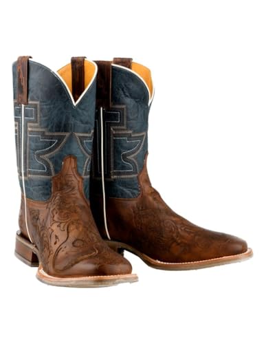 Tin Haul Men's Guitar Man Western Boot Broad Square Toe - 14-020-0077-0533 BR 13 D(M) US Brown2