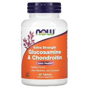 NOW Foods Extra Strength Glucosamine & Chondroitin, 60 Tablets