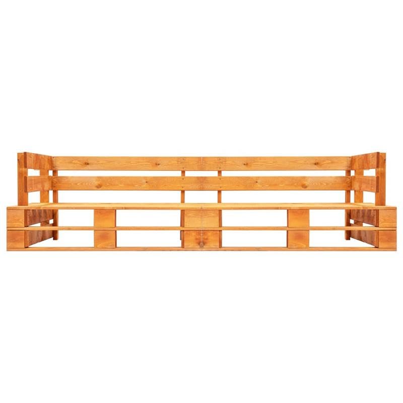 Eleganz Sofá de jardín de 2 plazas de madera de pino impregnado – Asiento de jardín duradero y resistente a la intemperie para patio o jardín