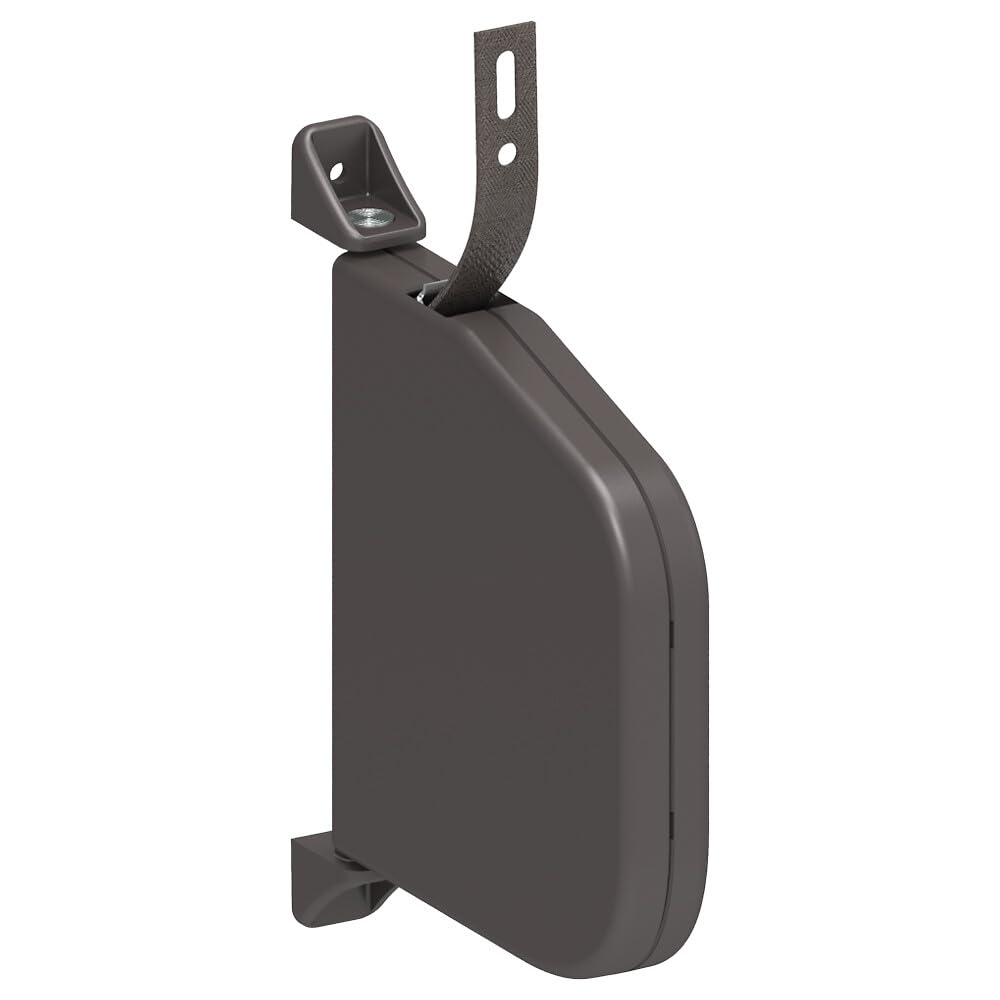 Enrouleur de sangle arrondi pour volet roulant avec sangle de 5,5 m - marron