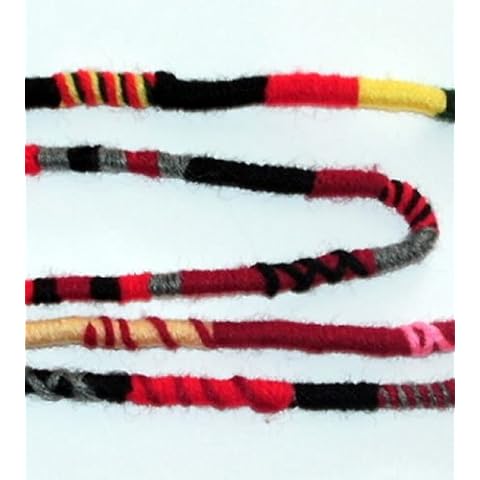 Red Color Scheme Hippie Hair Extension, Qty: 1 Dreadlocks Accessory, Dread Wrap, Hair Fall, Hair Wrap, Colorful Accessories for Dreads, Braids, Curls Cover