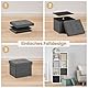 Blumtal Sitzbank mit Stauraum - Truhenbank mit Stauraum 41x31x31 cm - kleine Sitztruhe mit Stauraum - Sitzwürfel - Aufbewahrungsboxen - Sitzbank klein - Polsterhocker - Sitzhocker - Sitzbox Anthrazit
