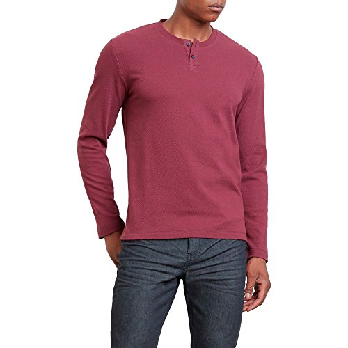 Kenneth Cole REACTION Long-Sleeve Honeycomb Henley
