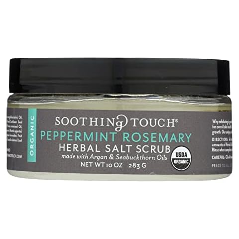 Soothing Touch Scrub Organic Salt Herbal, Peppermint Rosemary, 10 oz Cover